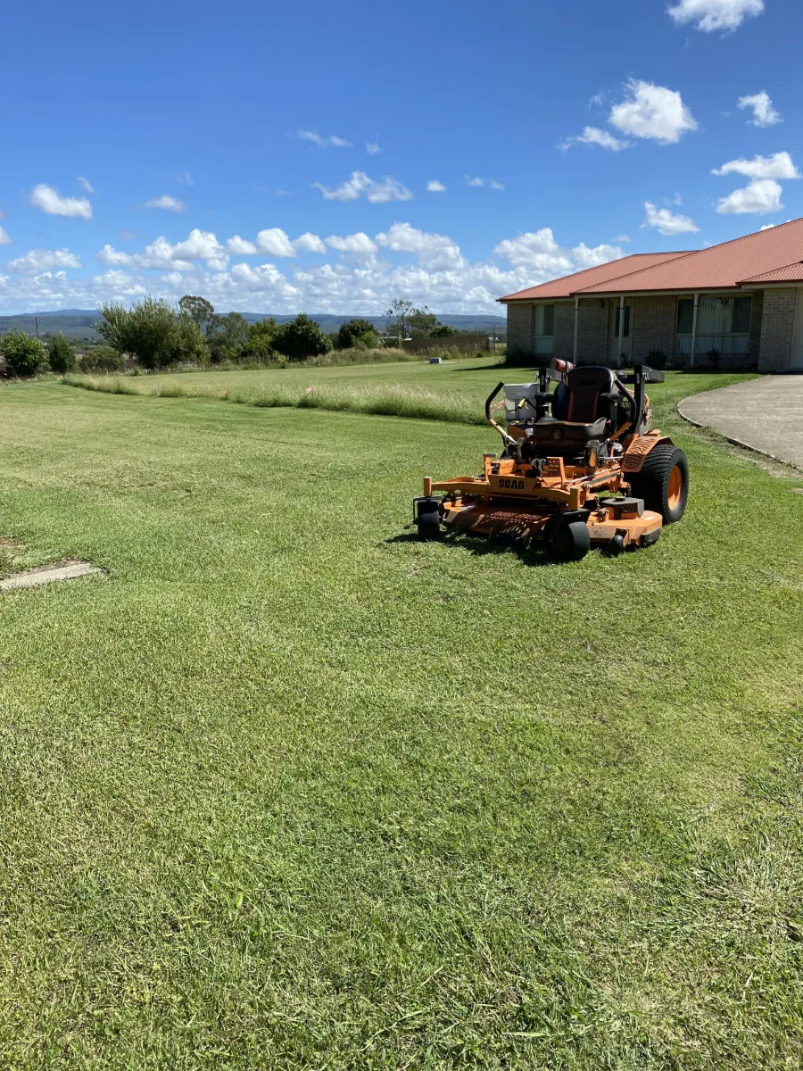 Acreage block cut back on a rural property at Gatton QLD
