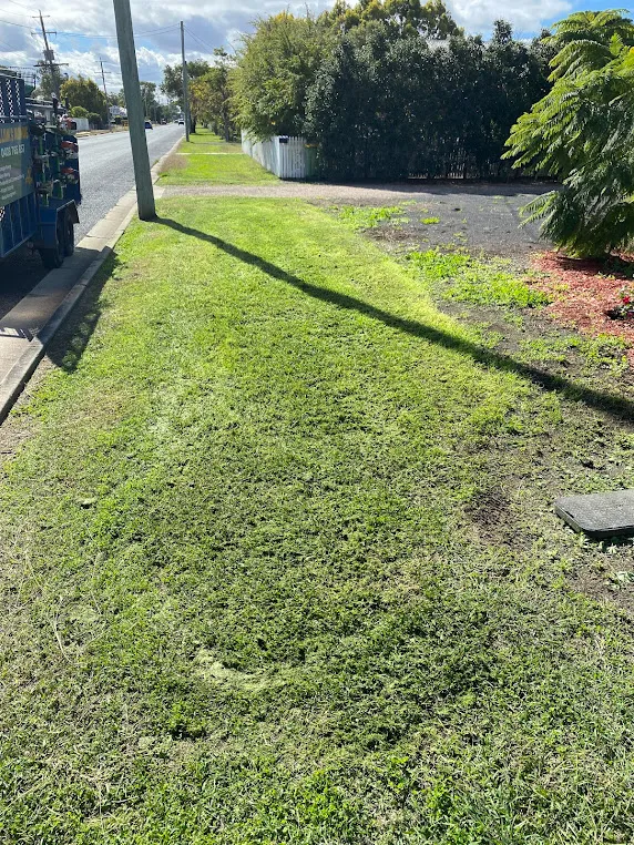 Long boundary strip cleared beside a fence on a Lockyer Valley property